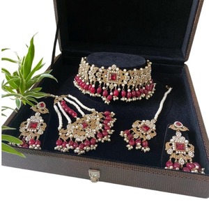 Gran oferta, conjunto de collar de 3 uds para novia de boda, conjunto de collar y pendientes de joyería de moda, conjuntos de joyería nupcial de alta calidad - Product Image 1