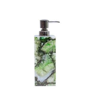 Distributeur de savon en agate verte, accessoires de salle de bain pour la maison et l'hôtel - Product Image 4