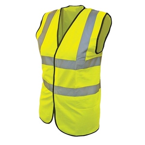 Chaleco de Seguridad de Malla de Poliéster con Logotipo Personalizado, Chaleco de Construcción Reflectante Fluorescente de Alta Visibilidad - Product Image 1
