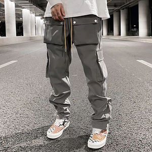 Custom Spandex Outdoor Pants Cargo Casual Breathable Woven Nylon Plain Dyed Canvas Jogger Sweatpants for <b>Men</b> - Product Image 4