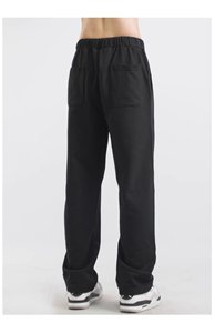 2024 nuevos Pantalones deportivos de verano para hombres OEM logotipo personalizado bordado Diseño impreso ligero gris pantalones de chándal Casual suelto recto - Product Image 3