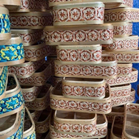 Panier-cadeau en bambou tissé à la main au Vietnam, écologique, durable, personnalisable, de haute qualité, avec couvercle et poignée, style européen moderne, pour le thé et les pique-niques