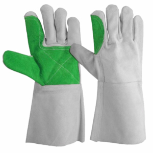 Gants de soudage en cuir de vachette renforcé, anti-vibration, antidérapants, avec manchette de sécurité, pour la sécurité industrielle des mains - Product Image 2