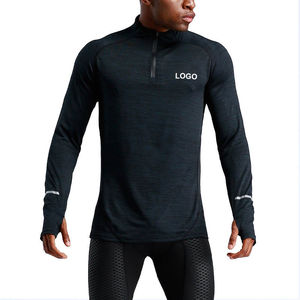 Chemise de compression à manches longues et col rond personnalisée Rash Guard MMA Arts martiaux Respirante Séchage rapide Chemises pour hommes - Product Image 2