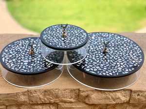 Premium Acrylic Wood Lacquer Finish Sweet Box Mother Pearl Lid Custom Size Ramadan Mubarak Eid Gift Box for Dates Dry Fruits - Product Image 5