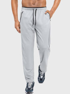 Pantalon de jogging en molleton de coton à taille haute pour homme, couleur unie, avec cordon de serrage, pour l'entraînement et la course à pied - Product Image 5
