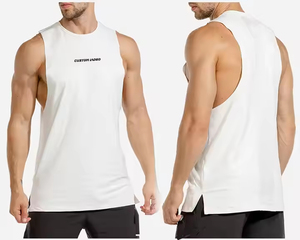 OEM logotipo personalizado nuevo chaleco hombres camiseta sin mangas ropa de gimnasio entrenamiento gimnasio camisetas sin mangas personalizadas hombres chalecos precio al por mayor - Product Image 5