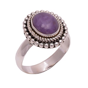 Bijoux fins en gros, faits à la main, en argent sterling 925, sugilite, design classique tendance pour mariage, anniversaire, fête, beauté naturelle - Product Image 1