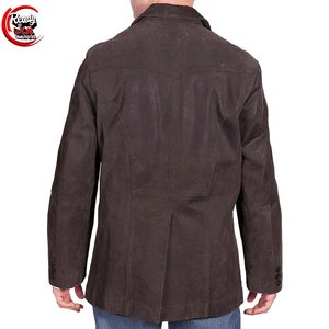 Blazer en cuir pour hommes, top tendance, meilleur tissu, dernière conception de luxe, blazer en cuir pour hommes avec qualité supérieure, vente spéciale sur mesure - Product Image 2