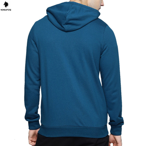 เสื้อฮู้ดสวมหัวสำหรับผู้ชายผ้าเทอร์รี่ผ้าฝ้าย100% ีเอสเตอร์ออกแบบได้ตามต้องการน้ำหนักเบาสีพื้นสไตล์ลำลอง - Product Image 2