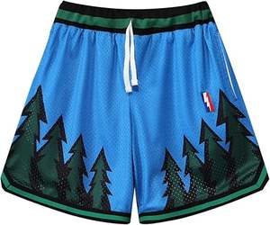 Pantalones Cortos de Baloncesto de Malla de Poliéster de 5 Pulgadas, Personalizados con Cremallera Rosa, Diseño Retro, de Alta Calidad, para Hombre, Mujer, Chico y Chica, con Estampado de Equipo - Product Image 1