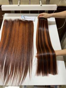 Venta caliente Extensiones de cabello de Vietnam Trama 100% Paquetes de cabello humano de color piano Extensiones de cabello de trama plana Virgen al por mayor - Product Image 2