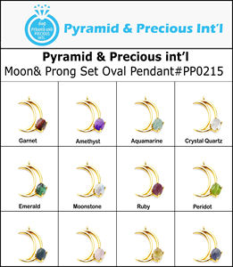 Pendentif Charme Lune Croissante Aquamarine Argent Sterling 925 Plaqué Or & Rhodium Pierre de Naissance Collier Délicat - Product Image 3