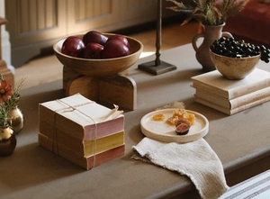 Bol en bois décoratif de pétoncle jetable personnalisé en usine salade de fruits en bois de manguier plat de service - Product Image 2