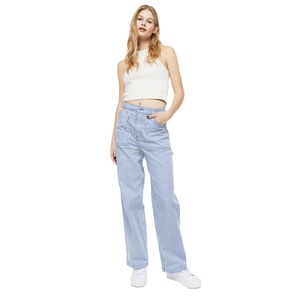 Pantalon cargo décontracté pour femmes de haute qualité avec design imprimé coupe droite pour l'été - Product Image 1