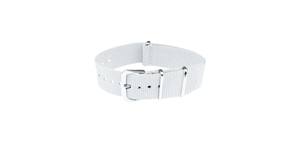 Bracelets de montre intelligente unisexes N59 blancs respirants, résistants à l'eau, en nylon souple, avec boucle en acier inoxydable de 14 à 22 mm, pour montres de sport - Product Image 4