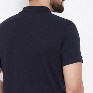 2023 été classique hommes pour polo Logo personnalisé 100% coton et polyester couleur unie à manches courtes avec motif imprimé - Product Image 6