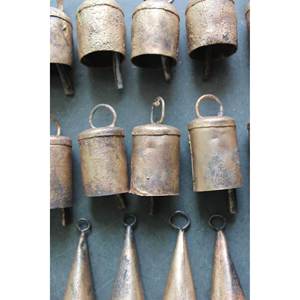 กระดิ่งเหล็กดีบุกแบบชนบท ขนาด 2.75 นิ้ว ทำจากเหล็กรีไซเคิล - Product Image 4