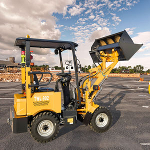 รถตักล้อยางขนาดเล็ก KUUGAO รุ่น Mini Skid Steer น้ำหนักบรรทุก 1000 กก. ยี่ห้อ Koop/Runtong เครื่องยนต์ดีเซล/เบนซิน 8.6 กิโลวัตต์ บุ้งกี๋ขนาด 0.15 เมตร พร้อมเกียร์และปั๊มประสิทธิภาพสูง - Product Image 1