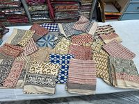Écharpe indienne en coton imprimé à la main Sarongs de plage réversibles Sarong de plage avec imprimé indien complexe
