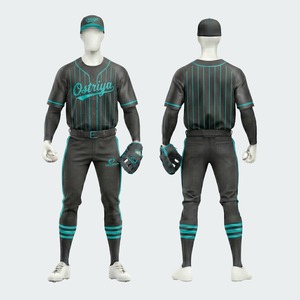 Premium Quality <b>Baseball</b> Jersey <b>Set</b> Breathable Quick Dry Material Best Design with Printed Technics Plain Sportswear Uniform - Product Image 3