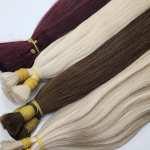 Extensiones de Cabello Dream DR05, 100% Cabello Humano Virgen Vietnamita, Liso, Rubio/Negro, 100g, Doble Trama a Máquina, Super Double Drawn - Product Image 1