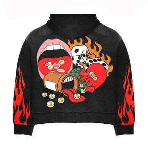 Marque privée Femme Tech Survêtement Polaire 69% Coton 31% Polyester Full Zip Hoodie Joggers Pantalon de survêtement Noir Hiver Survêtement - Product Image 6