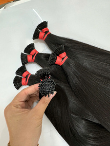 Extensiones de cabello virgen Remy Natural de alta calidad Precio de fábrica Trama de queratina Peluca recta Cabello crudo teñido Fuente de cabello chino - Product Image 5