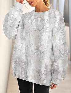 Custom Embroidered Streetwear Soft 100% Cotton <b>Crewneck</b> Pullover <b>Sweater</b> Jumper Fleece Oversized Women Mockneck Sweatshirt - Product Image 3