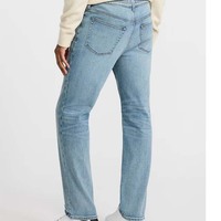 High Street Hommes D'été Slim-Fit Ripped Jeans Stretch Denim Pantalon Droit Lavé