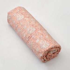 ผ้าคอตตอนลายดอกไม้สีขาวอินเดียพิมพ์ลายดอกไม้ใน100% สำหรับลานกลางแจ้งของผู้หญิงกระเป๋าสำหรับเด็กผู้ชายเด็กผู้หญิง - Product Image 6