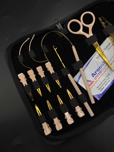 Le kit d'outils professionnel d'extensions de cheveux Gold & Peach comprend une séparation en boucle et une pince à deux trous pour les cheveux à double trame Remy Machine - Product Image 2