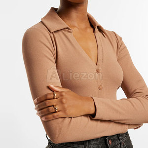 Elegante mono de manga larga para mujer Casual Office Wear Romper Pakistan Made Jumpsuit For Online - Product Image 2