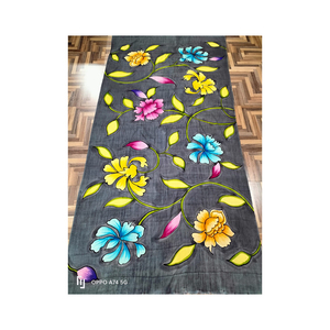 La mejor bufanda tradicional pintada a mano de lana 100% para adultos Precio competitivo de un proveedor de confianza - Product Image 6