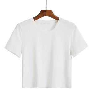 เสื้อยืดผู้หญิงคุณภาพสูง ขายส่ง ผ้าสแปนเด็กซ์/โพลีเอสเตอร์ ระบายอากาศได้ดี สวมใส่สบาย ทรงเข้ารูป น้ำหนัก 180 กรัม คอกลม แขนสั้น สำหรับฤดูร้อน - Product Image 2