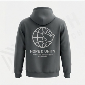 Sweat-shirts à capuche unisexes en coton premium 500 GSM, épais, durables, chauds et confortables, vente en gros directe d'usine - Product Image 2