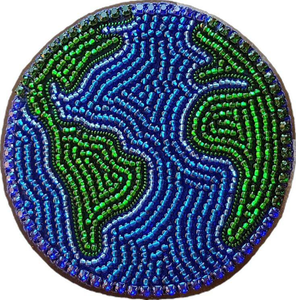 Fabriqué à la main blanc pour napperon perlé/sous-verre ensemble 4 résistant à la chaleur pour thé/café/verre/tasse/Table à dîner par glowin fashion - Product Image 2