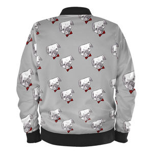 Chaqueta Bomber de Satén Tejido Estampado de Último Diseño con Mangas Largas, Calidad Premium, Diseño Moderno para Mujer - Product Image 3