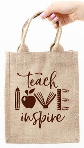 Sac fourre-tout en jute imprimé avec logo personnalisé de haute qualité Sac de messager écologique à la mode bohème Chaînes à broder Gland pour femmes - Product Image 4