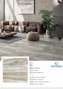 กระเบื้องพอร์ซเลนเคลือบชั้นยอดสำหรับห้องรับประทานอาหารหินอ่อนหินขนาด60x60 600x1200สีเบจจากอินเดีย - Product Image 4