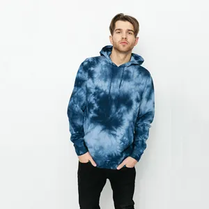 Pull Hip Hop personnalisé pour homme, vêtement de Sport, Vintage, en coton, Tie Dye, grande taille