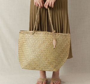 Sac de paille en herbe du Vietnam pour femmes, accessoire/sac de paille naturelle fait à la main pour le marché et le Shopping - Product Image 2