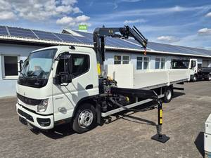 Camion FUSO 9C18 Canter avec plateau en aluminium de 5,2 m, grue, moteur diesel, transmission automatique 4x2, Euro 6, capacité de charge de 1 à 10 tonnes, direction à gauche, neuf - Product Image 1