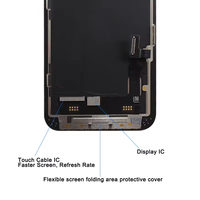 Écran LCD pour 13 Pro Max, assemblage d'écran tactile numérique d'origine de haute qualité avec cadre, garantie 1 an, testé à 100 %, réparation