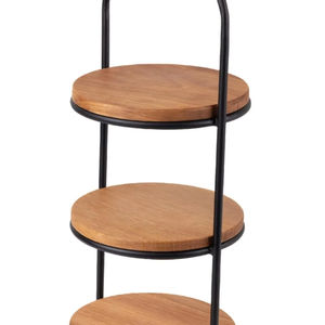 Soporte de madera y resina para pasteles, elegante soporte decorativo para postres para bodas, fiestas de cumpleaños y uso moderno en la cocina del hogar de la India - Product Image 1