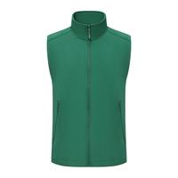 Chaleco Deportivo Personalizado OEM de Tejido Softshell, Cuello Alto, Cierre Completo, Unisex, 10 Colores, Tallas S-4XL