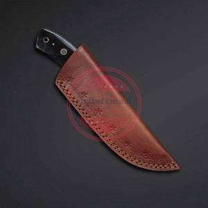 Couteau de camping en acier damassé fait à la main Skinner couteau de chasse couteaux d'extérieur - Product Image 5