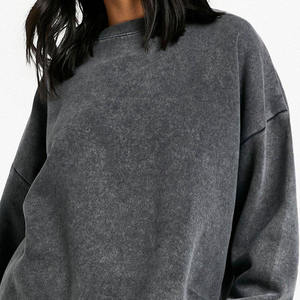 Women's Acid Wash Sweatshirt Jogger Tracksuit Comfortable Heavyweight Fashion Sweatsuit with Hooded Collar Printed Technics - Product Image 3