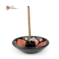 2023 pemegang PALO SANTO buatan tangan oleh pengrajin Peruvian 100% tanah liat dupa Peruvian & tempat dupa dari komunitas bensin bakat