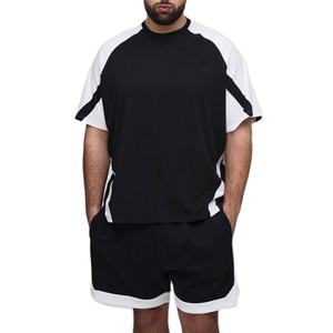 Meilleures ventes d'été, tenue décontractée à manches courtes, t-shirt et short, ensemble de jogging deux pièces, ensembles courts d'été pour hommes - Product Image 3